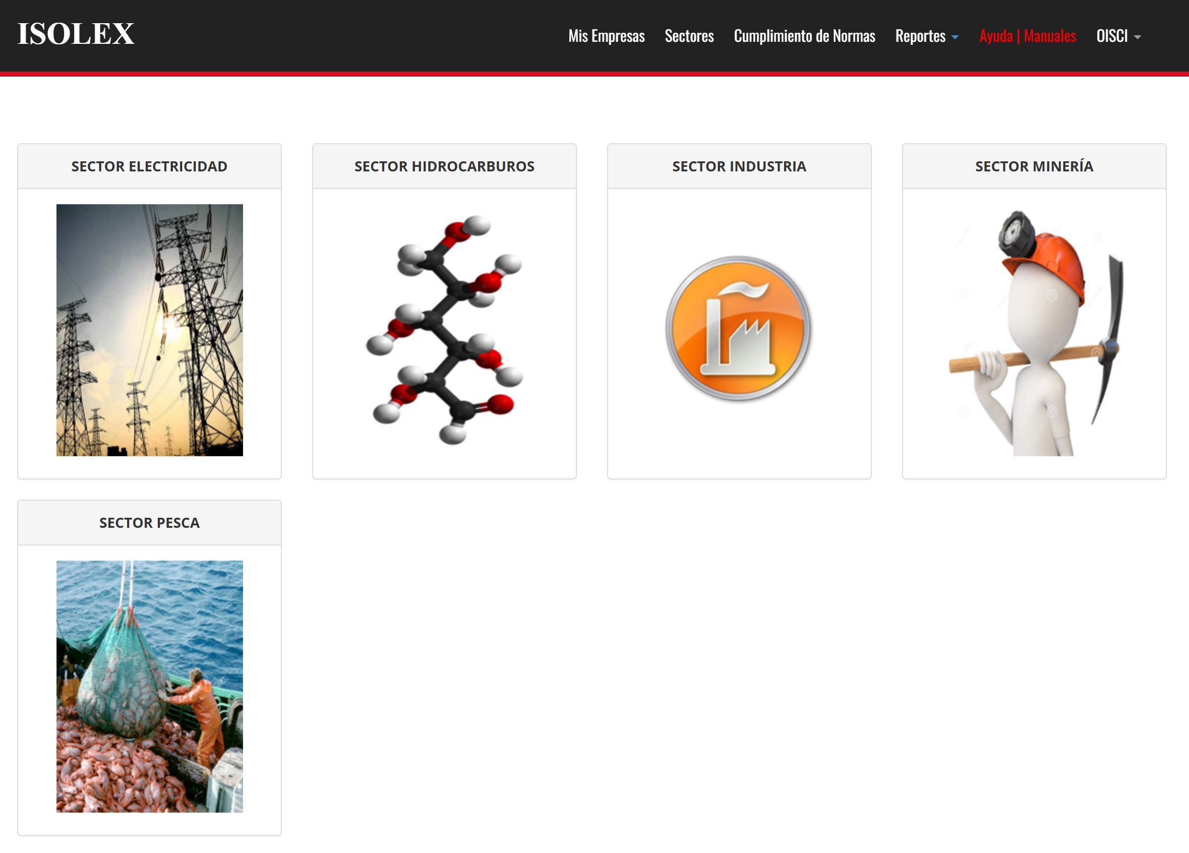 Dashboard del sistema legal Core Soft